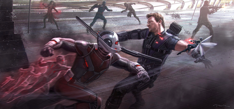Civil War concept art featuring the Wasp.